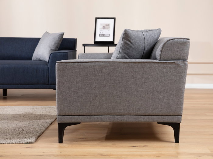 Atelier Del Sofa Petra 2 Sofá 2 Plazas, Gris Claro, 165x87x86 cm